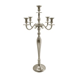 Prime Furnishing Complements 5 Arm Candelabra, Nickel Finish