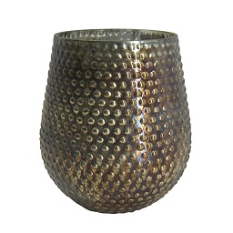 Prime Furnishing Complements Large Candle Holder, Gold Finish